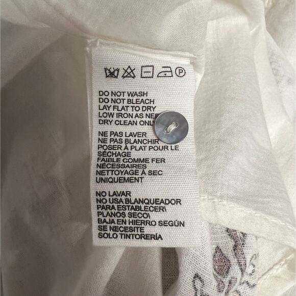 Cleobella Jolene Veneto Paisley Ivory Ankle Midi Linen Dress Boho Indie Cottage - Picture 13 of 16